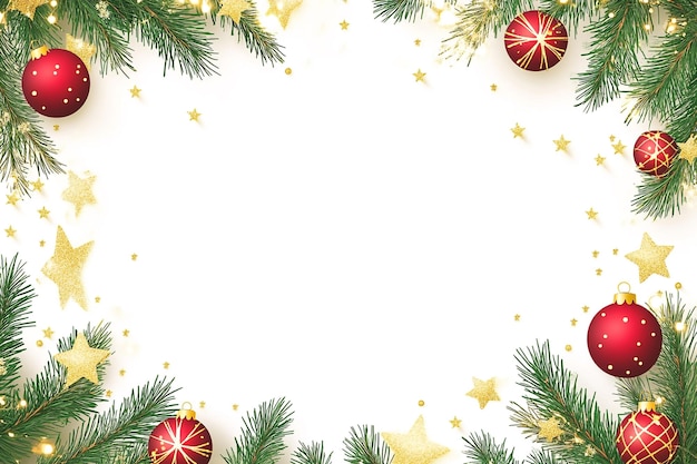Realistischer Weihnachtshintergrund mit eleganten Weihnachtenglocken und -elementen