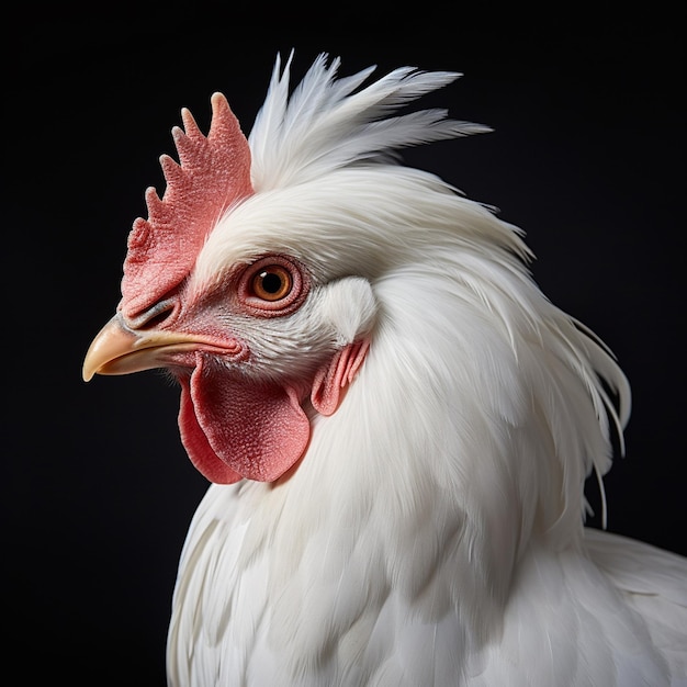 Realistisches Bild Mehrfarbiges Huhn