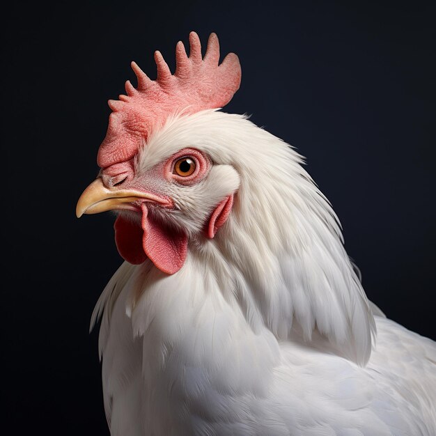 Realistisches Bild Mehrfarbiges Huhn