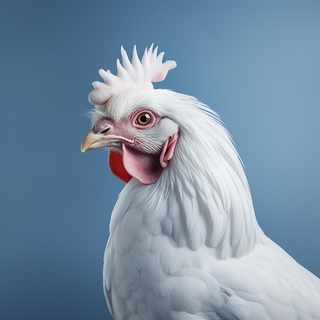 Realistisches Bild Mehrfarbiges Huhn