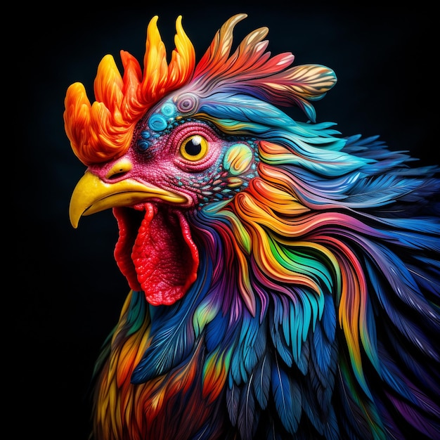 Realistisches Bild von Huhn