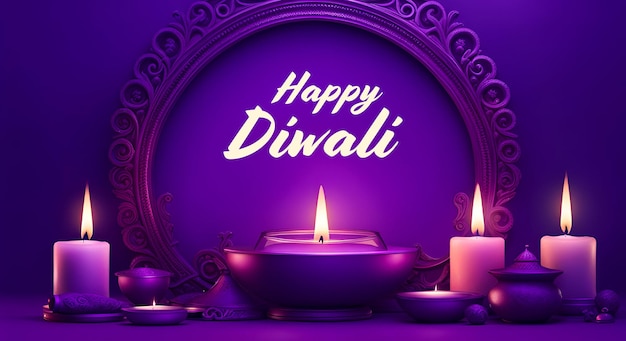 Realistisches Diwali-Banner-Design