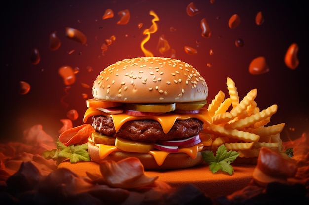 Realistisches Fastfood-Design