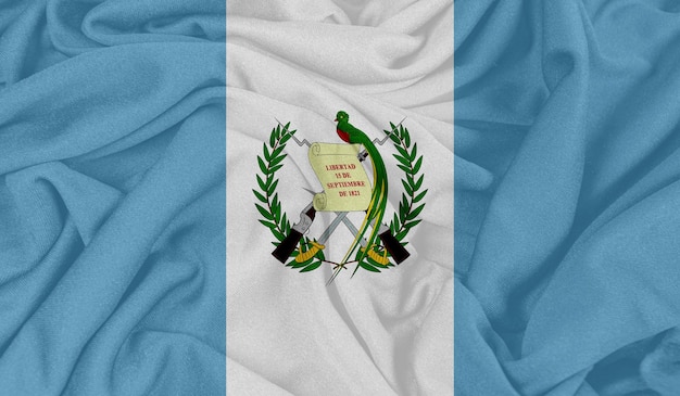 Realistisches Foto der Flagge Guatemalas