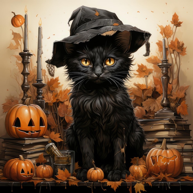 Realistisches Halloween-Kunstdesign