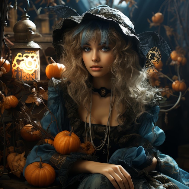 Realistisches Halloween-Kunstdesign