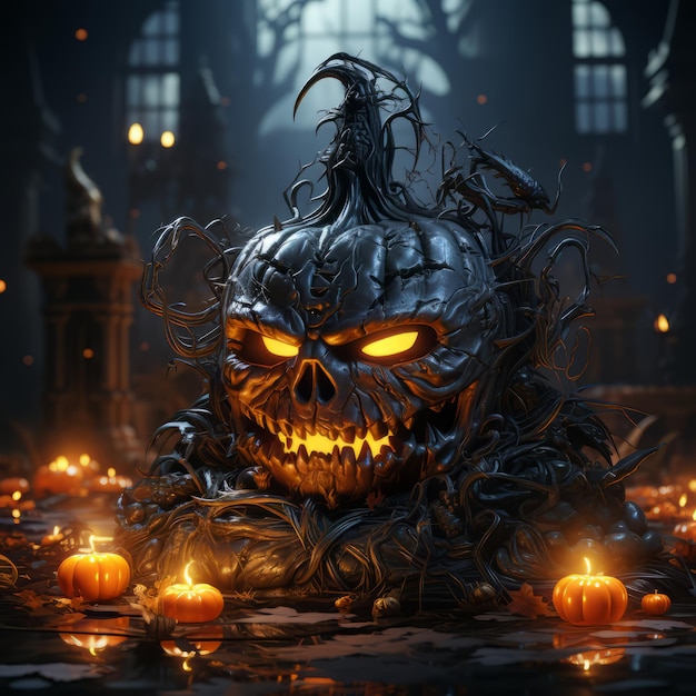 Realistisches Halloween-Kunstdesign