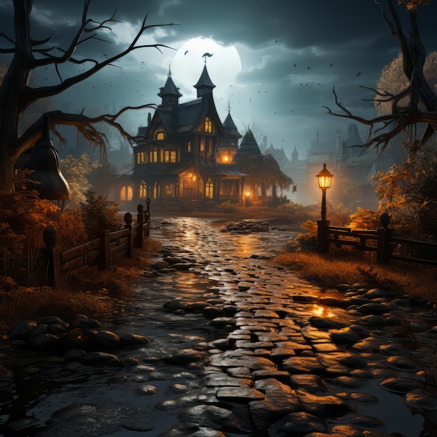 Realistisches Halloween-Kunstdesign