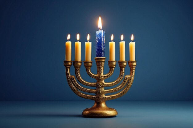 Realistisches Hanukkah-Element isoliert