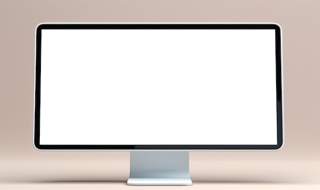 Realistisches Modell eines Computermonitors