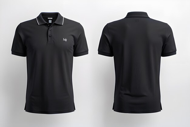 realistisches Modell eines männlichen weißen Poloshirts