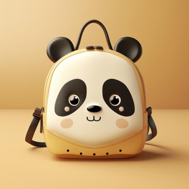 Realistisches Panda-Rucksack-Design, KI-generiert