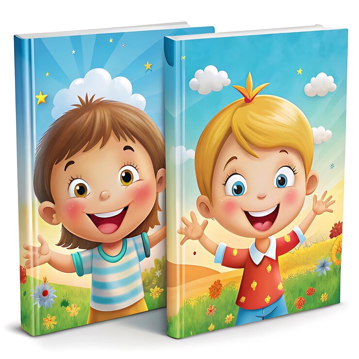 Foto realistisches set-mockup-buch leeres cover-buchmagazin mit realistischen schatten, die auf einem hellen hintergrund isoliert sind