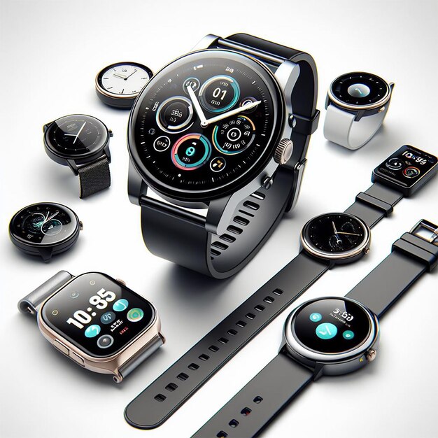 Foto realistisches smartwatch-mockup