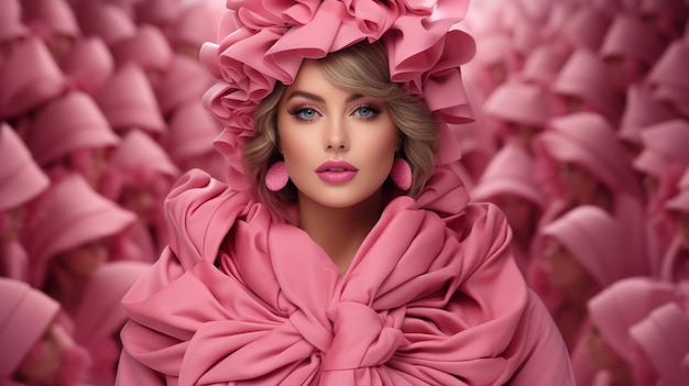 Foto realistisches supermodel im barbie-stil