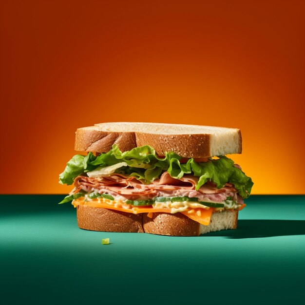 realistisches und köstliches Sandwich