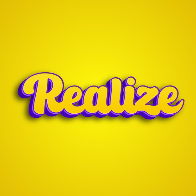 Realizar tipografia 3d design amarelo rosa branco fundo foto jpg.