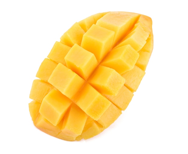 Rebanada de mango aislado