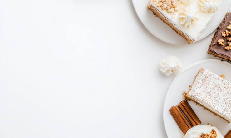 Una rebanada de pastel con arándanos y frambuesas en la parte superior