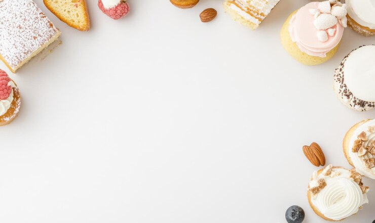 Una rebanada de pastel con arándanos y frambuesas en la parte superior