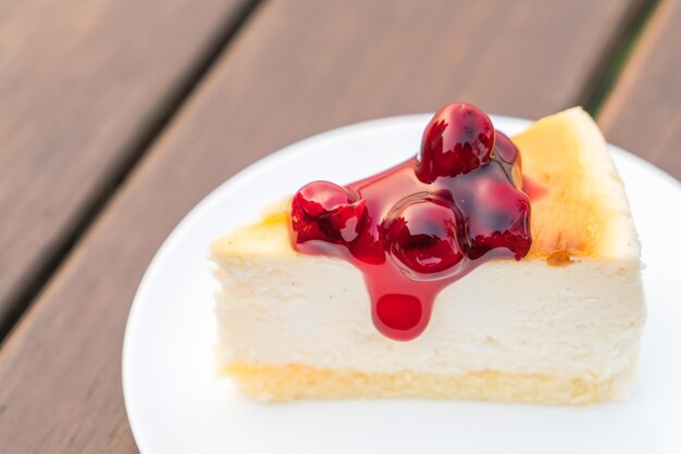 Una rebanada de pastel de queso de Nueva York