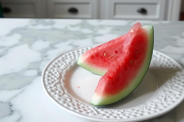 Una rebanada de sandía perfecta del paraíso