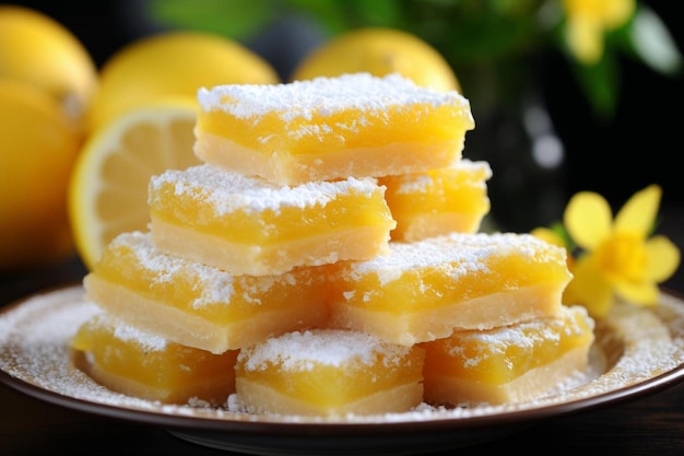 Las rebanadas de limón picantes llenas de cítricos la mejor fotografía de limones