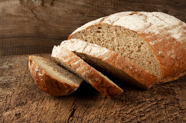 Rebanadas de pan de centeno