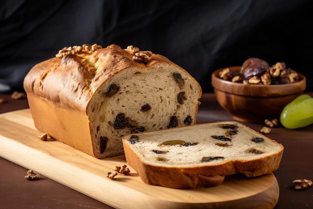 rebanadas de pan de pasas