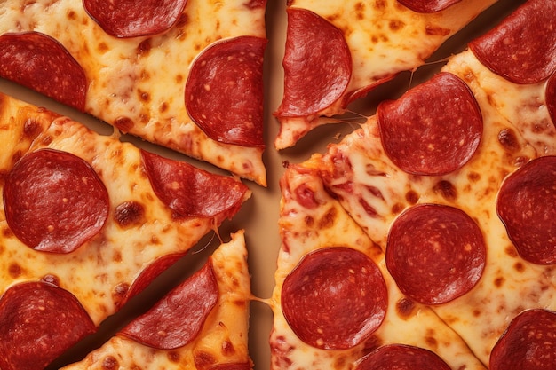 Rebanadas de pizza frescas Generar Ai