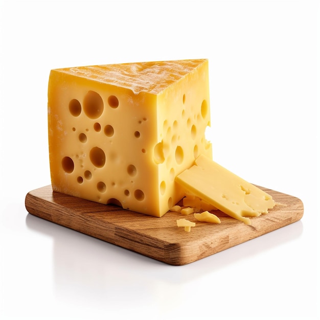 Rebanadas de queso 3d ilustración vectorial realista