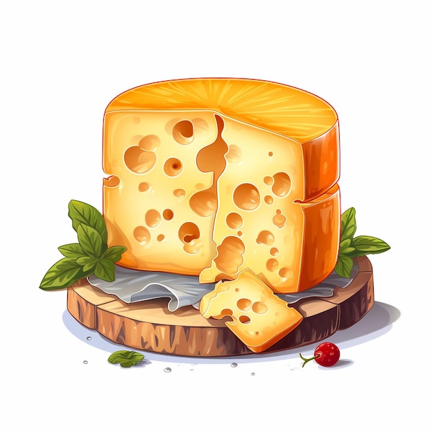 Rebanadas de queso 3d ilustración vectorial realista