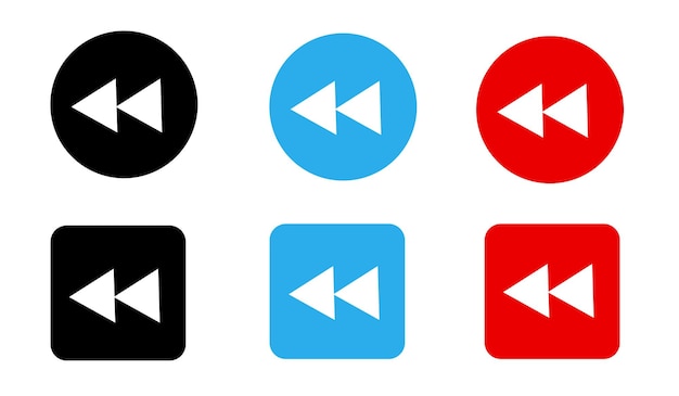 Rebobine los botones en diferentes formas y colores