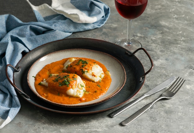 Receita de bacalhau estilo basco