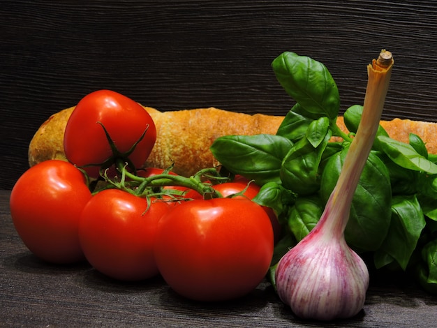 Receita de bruschetta italiana.