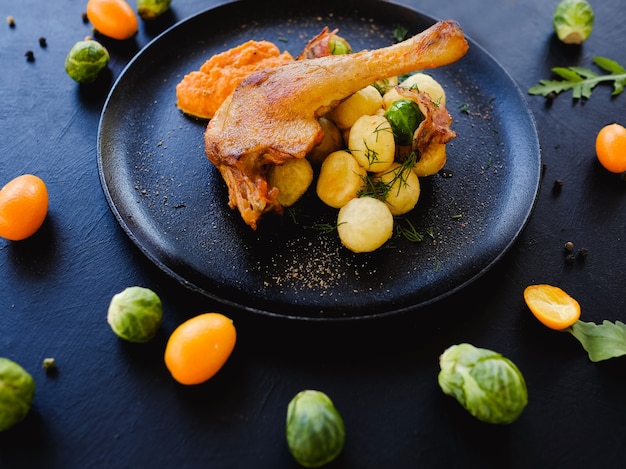 Receita de coxa de frango com legumes