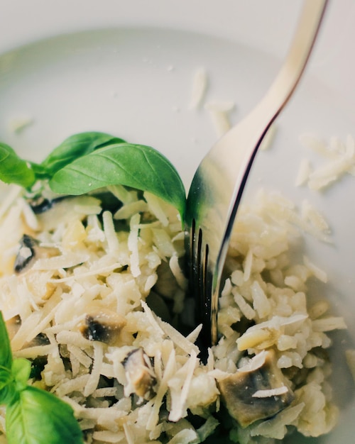 Receita de risoto de cogumelos