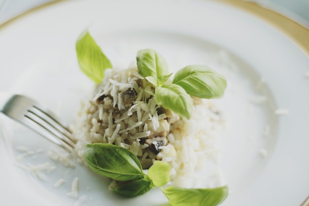 Receita de risoto de cogumelos