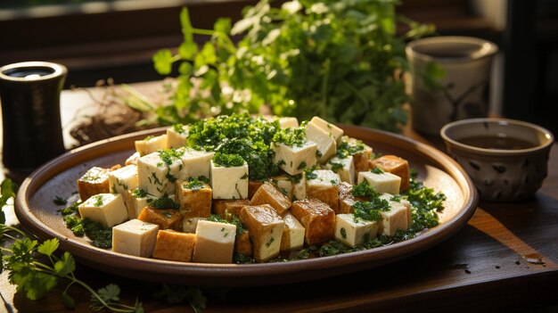 Receita de tofu IA generativa