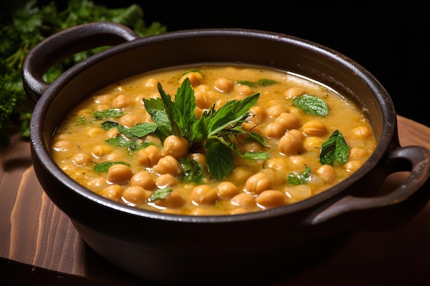 Receita italiana de sopa de feijão-de-bico