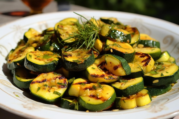 Receita italiana de Zucchini Saute