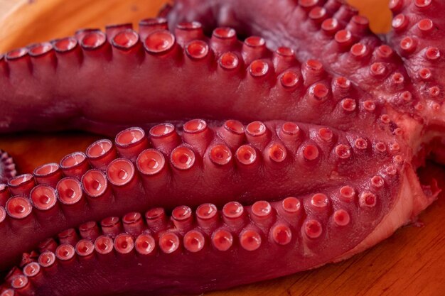 Foto receita típica da galiza para cozinhar polvo pulpo a feira