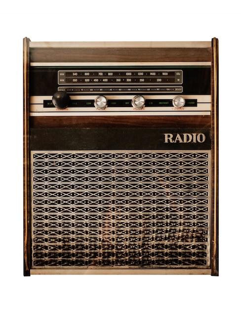 Receptor de rádio vintage