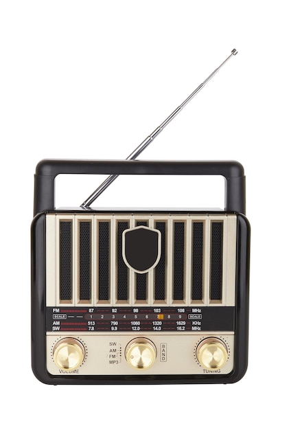 Receptor portátil de radio retro