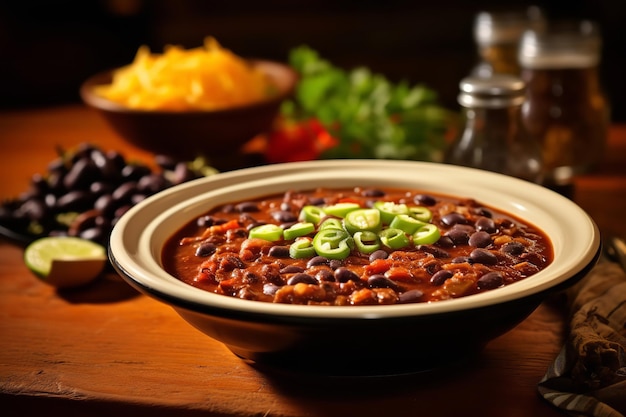 Receta de cena con frijol negro y cli