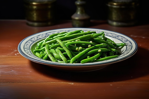 Receta de cena de judías verdes blanqueadas