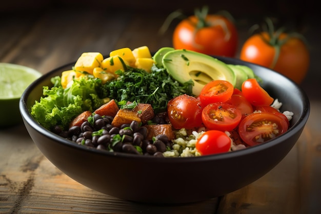 Receta de cena con macro plato vegetariano