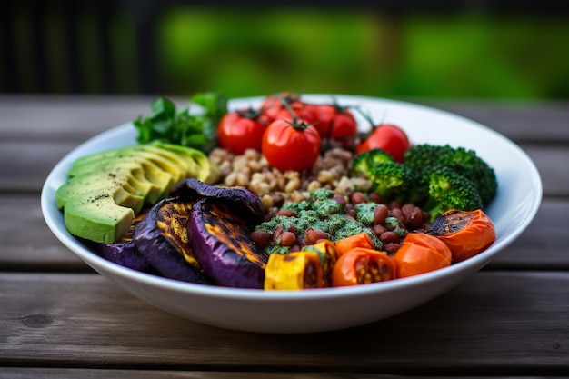 Receta de cena con macro plato vegetariano