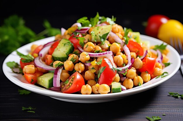 Receta de ensalada de garbanzos