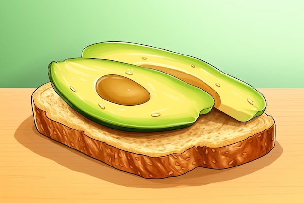 Receta ilustrada de tostadas de aguacate